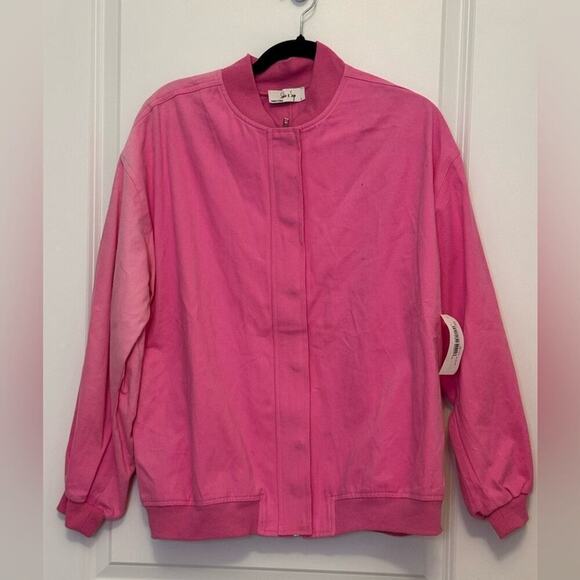 Sadie & Sage Jackets & Blazers - Sadie & Sage Pink Bomber Jacket